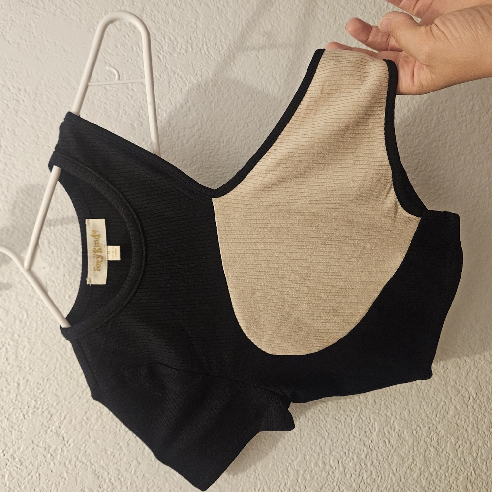 Black and Cream Women's Intimate Top